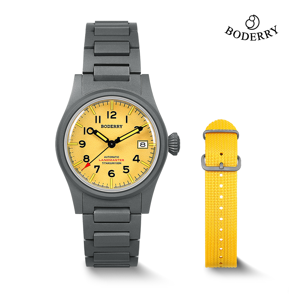 Seiko Watch Presage - นาฬิกาข้อมือ Boderry LANDMASTER Field Titanium กันน้ำ