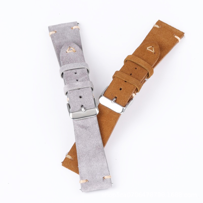 สายนาฬิกาหนังนิ่ม20มม. 22มม. เ - Suede Strap Watch บทวิจารณ์และราคา