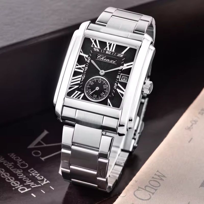 CHENXI 8216 นาฬิกาควอตซ์แฟชั่น - Cartier Watch Tank บทวิจารณ์และราคา