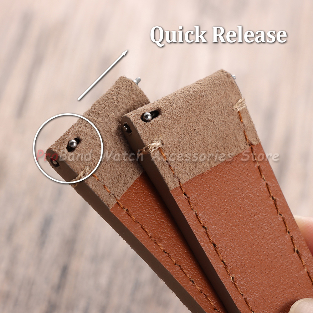 สายนาฬิกาหนังกลับวินเทจ ขนาด 2 - Suede Strap Watch บทวิจารณ์และราคา