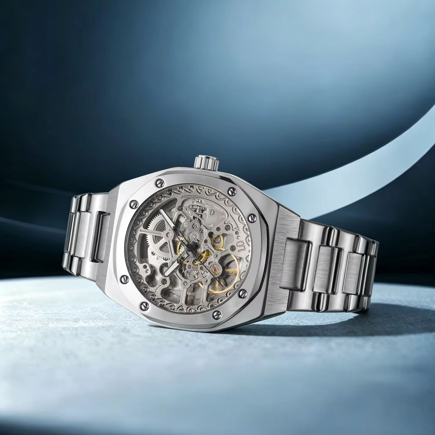 นาฬิกาข้อมือผู้ชาย Forsining R - Patek Philippe Watch Nautilus บทวิจารณ์และราคา