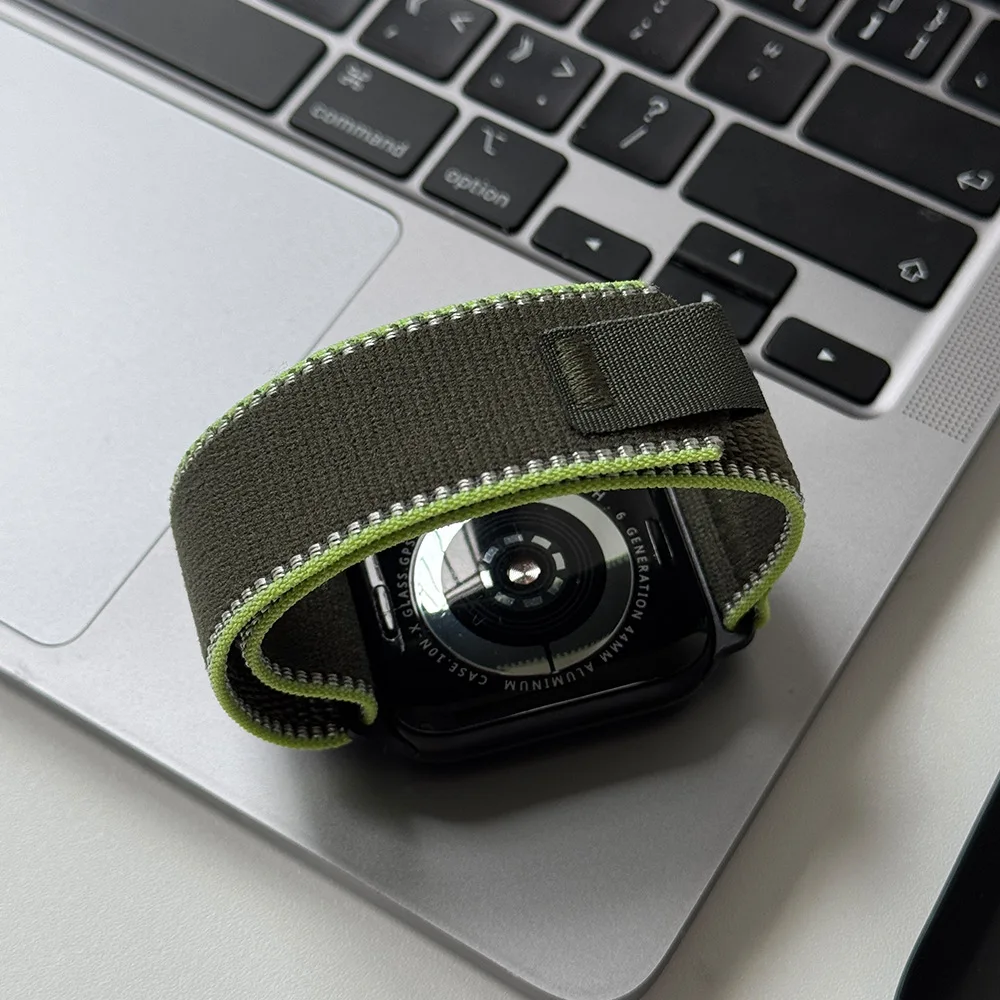 สายนาฬิกาไนลอนสีเบอร์กันดีรุ่น - Sport Loop Velcro บทวิจารณ์และราคา