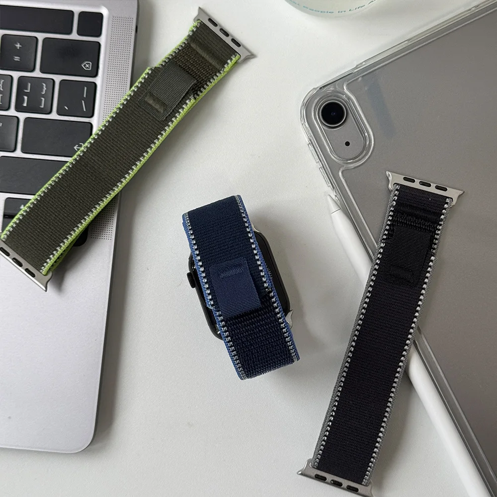 สายนาฬิกาไนลอนสีเบอร์กันดีรุ่น - Sport Loop Velcro บทวิจารณ์และราคา
