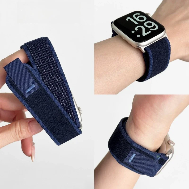 สายนาฬิกาไนลอนสีเบอร์กันดีรุ่น - Sport Loop Velcro บทวิจารณ์และราคา
