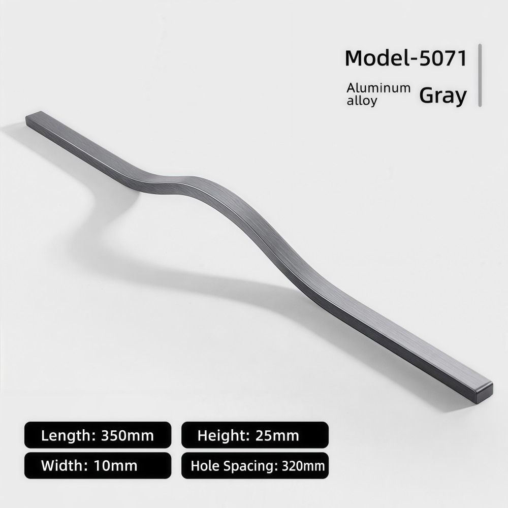 มือจับตู้ทำจากอะลูมิเนียมอัลลอ - Curved Spring Bar บทวิจารณ์และราคา