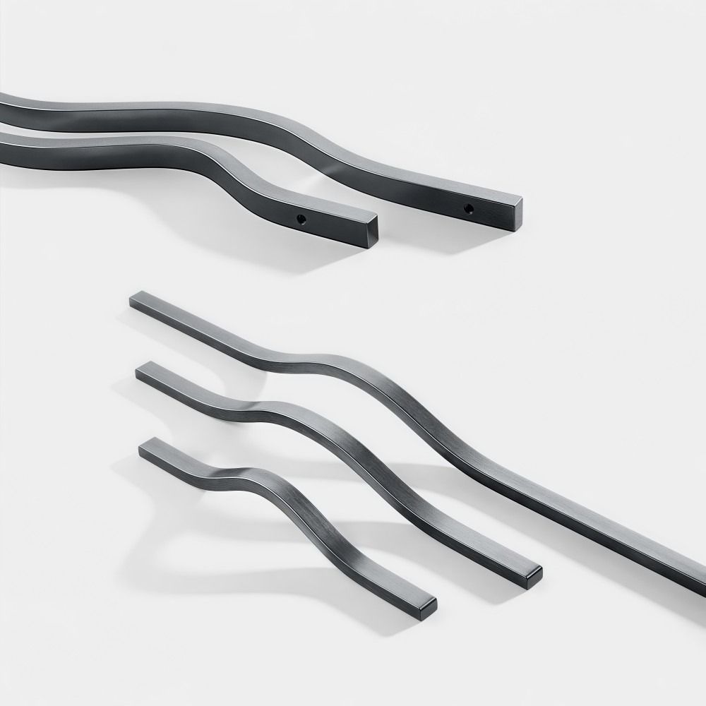 มือจับตู้ทำจากอะลูมิเนียมอัลลอ - Curved Spring Bar บทวิจารณ์และราคา